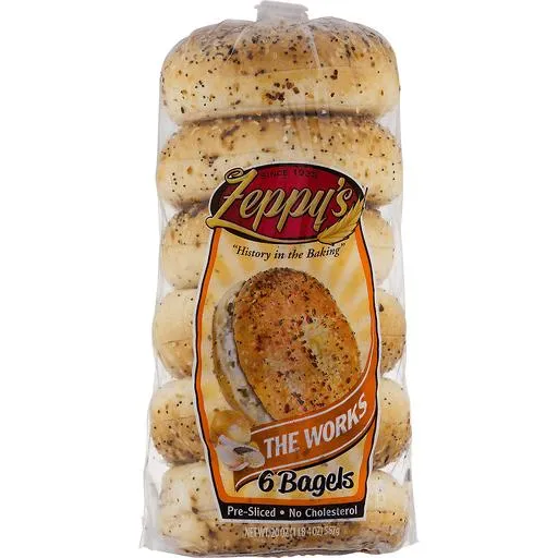Zeppys The Work Bagels (6 Pcs)