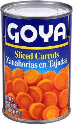 Goya Sliced Carrots 14.5 Oz