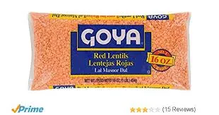 Goya Red Lentils 16oz