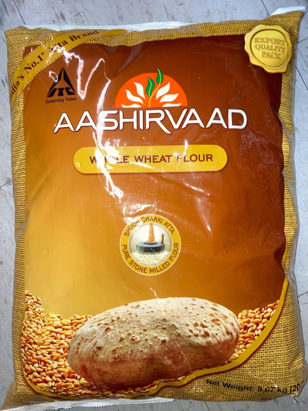 Aashirvaad Whole Wheat Flour 20lb